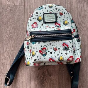 Disney Loungefly Ariel Tattoo Mini Backpack RARE